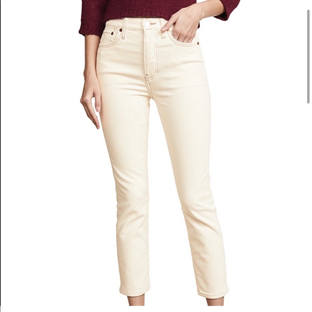 Re/Done Originals - Cropped corduroy pant - size 26